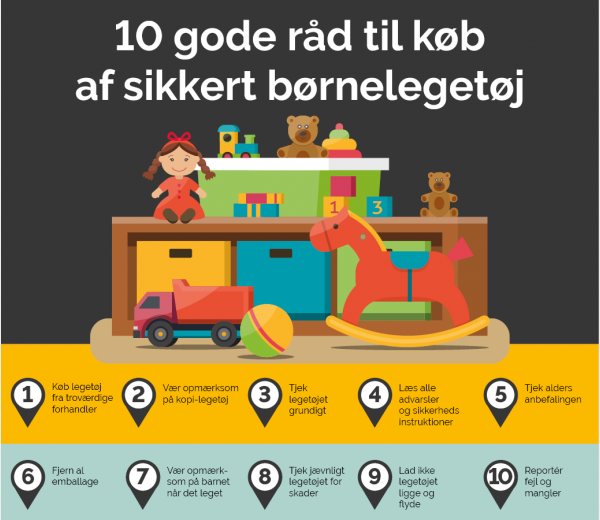 10 gode råd til køb af sikkert børnelegetøj