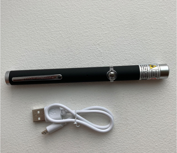 Rød laserpointer - Genopladelig, klasse 2