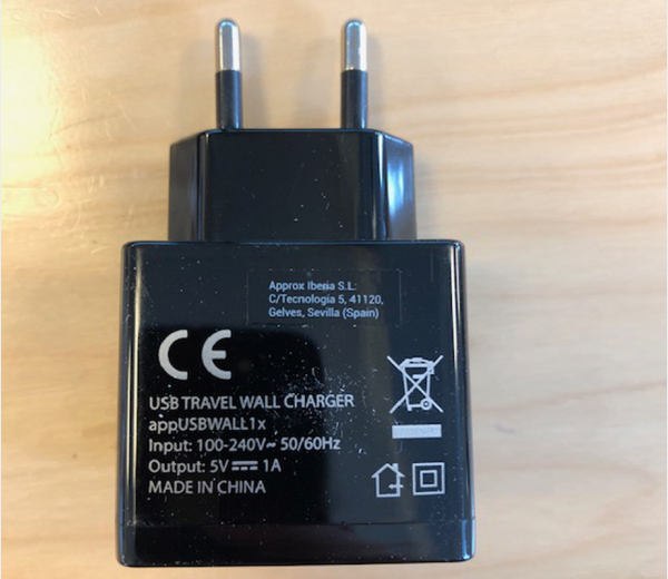 aqprox, appUSBWALL1, USB oplader