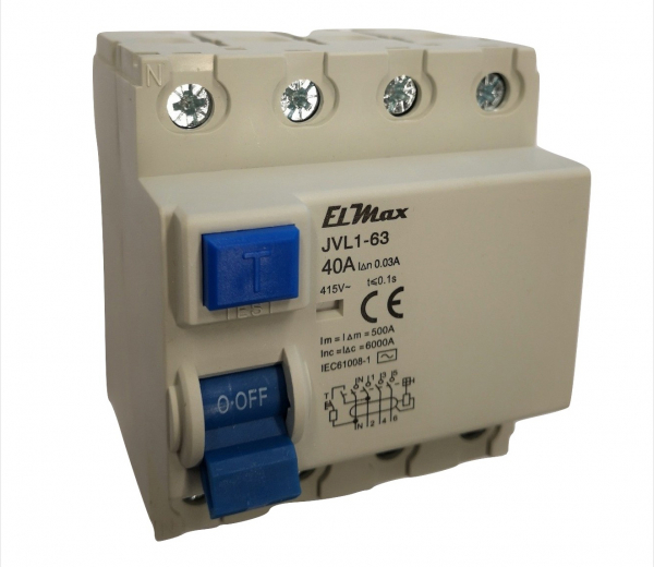 ElMax type JVL1-63, 40 A og 63 A