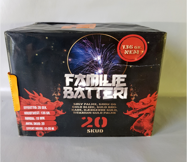 Familiebatteri 20 skud