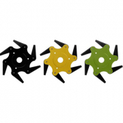 Updated-Trimmer-Head-GreenBlackYellow-65Mn-6-Teeth-Blade-Trimmer-Head-Brush-Cutter-Blade-for-Lawnmower